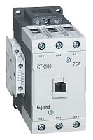 Контактор CTX³ 100 3P 75A (AC-3) 2но2нз ~110В | код 416194 |  Legrand